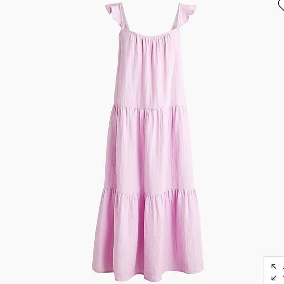 J.Crew Factory Ruffle-Strap Gauze Maxi - Picture 1 of 6